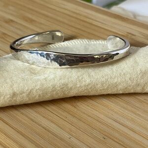 James Avery Hammered Silver Cuff Bracelet